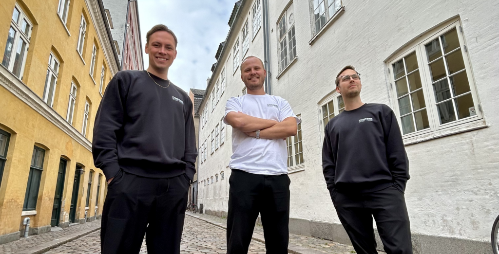 Tobias Ørskov Madsen, Lasse Viggo Hensrik og Christoffer Winther Bouet fra Contribe